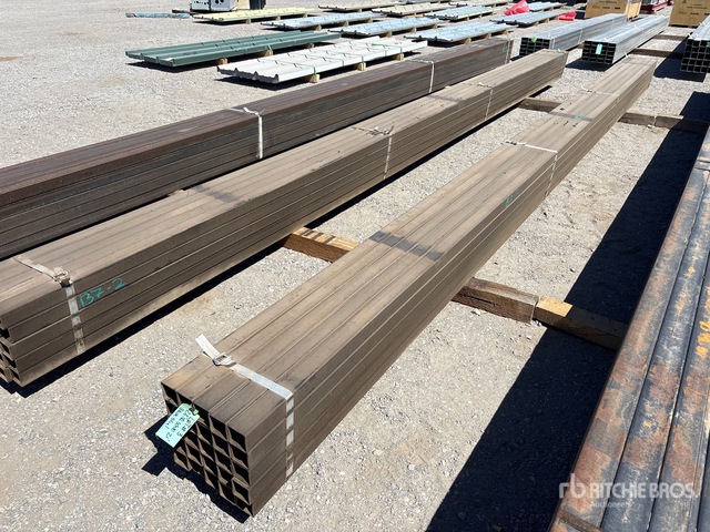 Quantity of (25) 2 1/4 in Square Blk Schedule 10 x 21 ft Steel Pipe