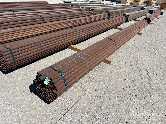 Quantity of (61) BDL 1 7/8 in OD BLK Schedule 40 x 21 ft Steel Pipe