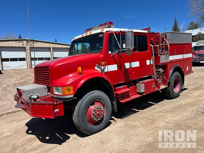 1994 International 4800 4x4 Crew Cab Fire Truck