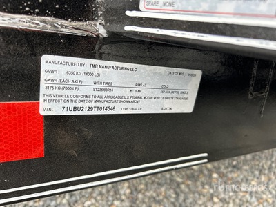 2026 Double A 21 ft T/A Tilt Deck Trailer (Unused)