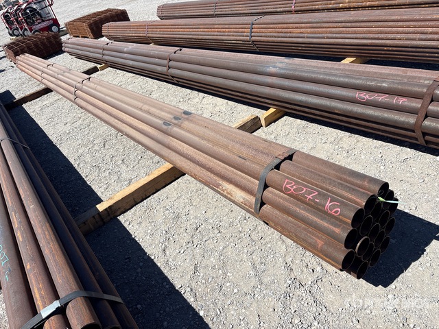 Quantity of (19) 2 7/8 in OD Blk Schedule 40 x 24 ft Steel Pipe