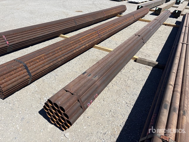 Quantity of (19) 2 7/8 in OD Blk Schedule 40 x 24 ft Steel Pipe
