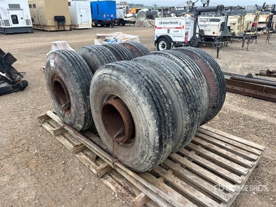Quantity of (8) 10 R 15 Truck Wheels Tyres