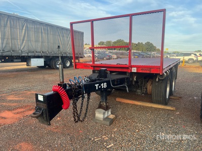 1987 Fruehauf 9000 lb 14 ft T/A Flatbed Trailer