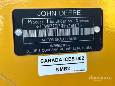2022 John Deere 872G AWD Równiarka silnikowa