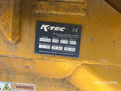 2023 K-TEC 1228 4 Tire Hydraulic Pull Scraper