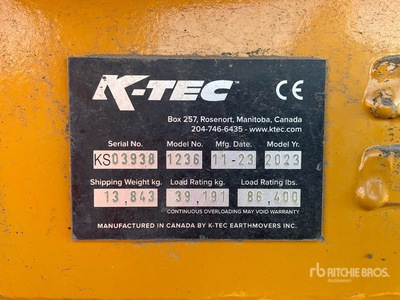 2024 K-TEC 1236 Pull Scraper