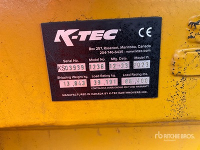 2024 K-TEC 1236 Pull Scraper
