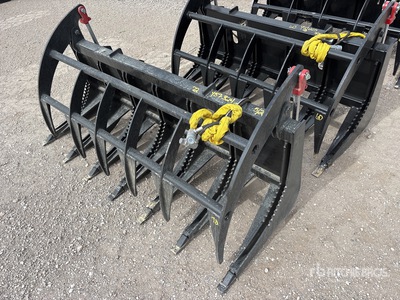 All-Star 72 in E-Series Skid Steer Root Rake (Unused)