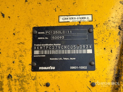 2023 Komatsu PC1250-11 Tracked Excavator