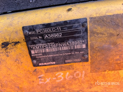 2022 Komatsu PC360LC-11 Pelle Hydraulique sur Chenilles