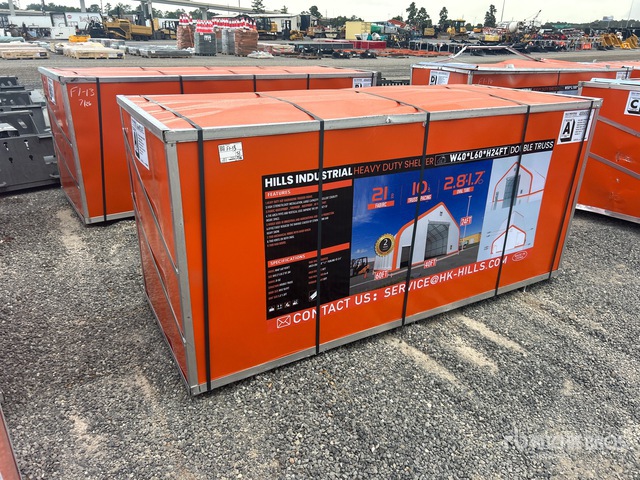 2026 HIlls Industrial 604024 40 ft x 60 ft x 24 ft Storage Building (Unused)