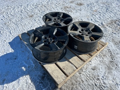 Quantity of (3) GMC 6-Bolt Rims