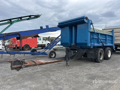 Walinga 14 ft T/A Remolque volcador con acoplado