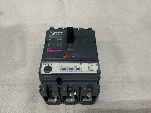 (3) Assorted Schneider Circuit Breakers (3) Assorted Schneider Circuit Breakers