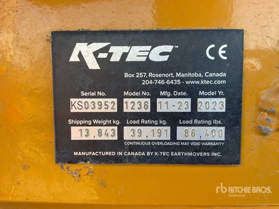 2024 K-TEC 1236 Pull Scraper