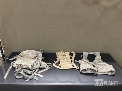(43) Fighting Load Carriers, (54) Hydration System Carriers & Assorted Items