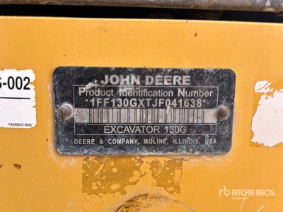 2018 John Deere 130G Tracked Excavator