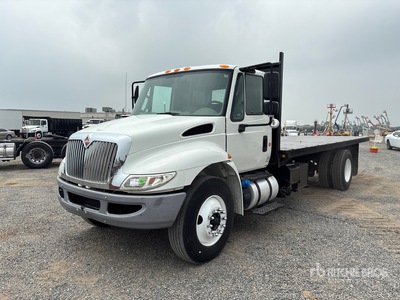 2017 International 4200 SBA 4x2 Flatbed Tipper Truck