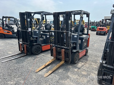 2021 Toyota 8FBCU25 4800 lb شاحنة رفع كهربائية