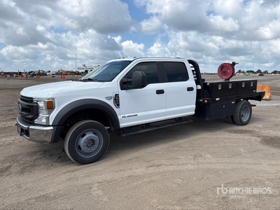 2021 Ford F-450 4x4 Crew Cab Flatbed Truck