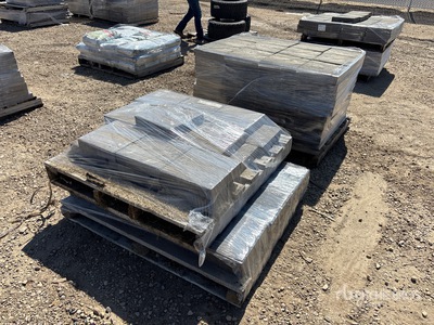 Quantity of (161) 12 in x 12 in x 60 mm Slate Stone