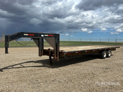 26 ft T/A Gooseneck Remolque caja abierta