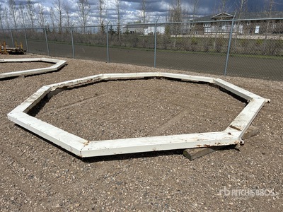 16 ft Double Grain Bin Skids