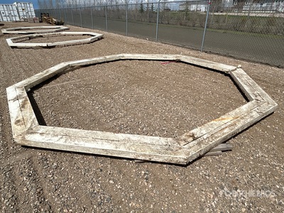 16 ft Double Grain Bin Skids