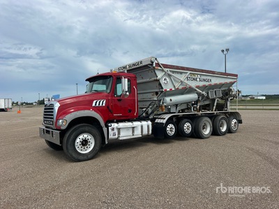 Dahms Ultra XL 18 on 2014 Mack GU713 12x4 Stone Spreader Truck
