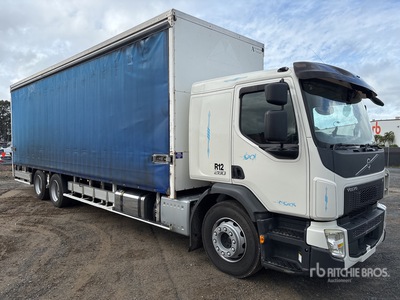 2019 Volvo FE7 6x2 Curtain Side Truck