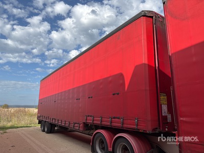 2001 MaxiTrans 12.9 m Bogie/A Step Deck Curtain Side Trailer