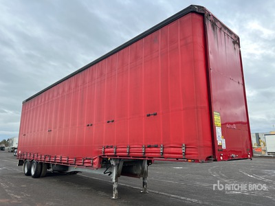 2001 MaxiTrans 13 m Bogie/A Step Deck Curtain Side Trailer