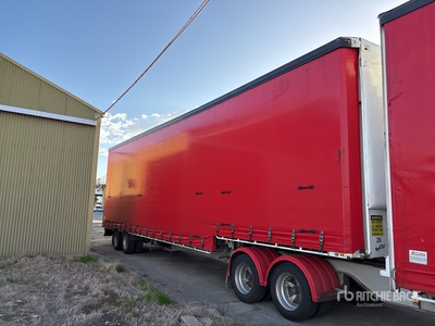 2001 MaxiTrans 12.9 m Bogie/A Step Deck Curtain Side Trailer