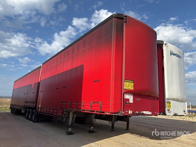 2006 MaxiTrans 8.4 m Tri/A B-Double Lead Step Deck Curtain Side Trailer
