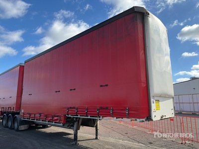 2001 MaxiTrans 8.4 m Tri/A B-Double Lead Step Deck Remorque pour rideaux latéraux