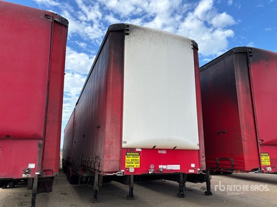 2004 MaxiTrans 8.4 m Tri/A B-Double Lead Step Deck Curtain Side Trailer