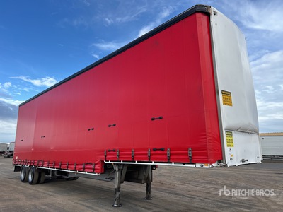 2002 MaxiTrans 13 m Bogie/A Step Deck Curtain Side Trailer