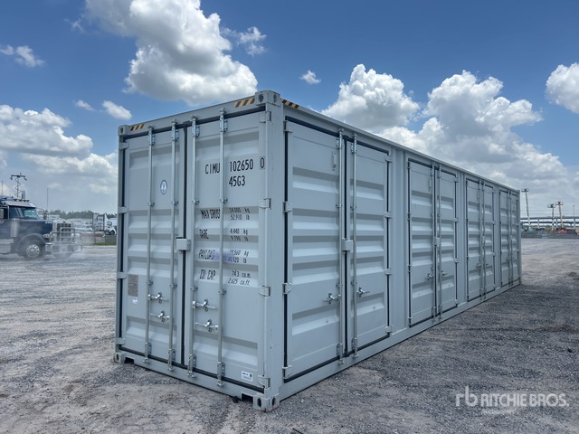 2025 40 ft High Cube Multi-Door Storage Container