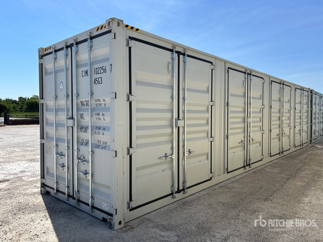 2025 40 ft High Cube Multi-Door Storage Container