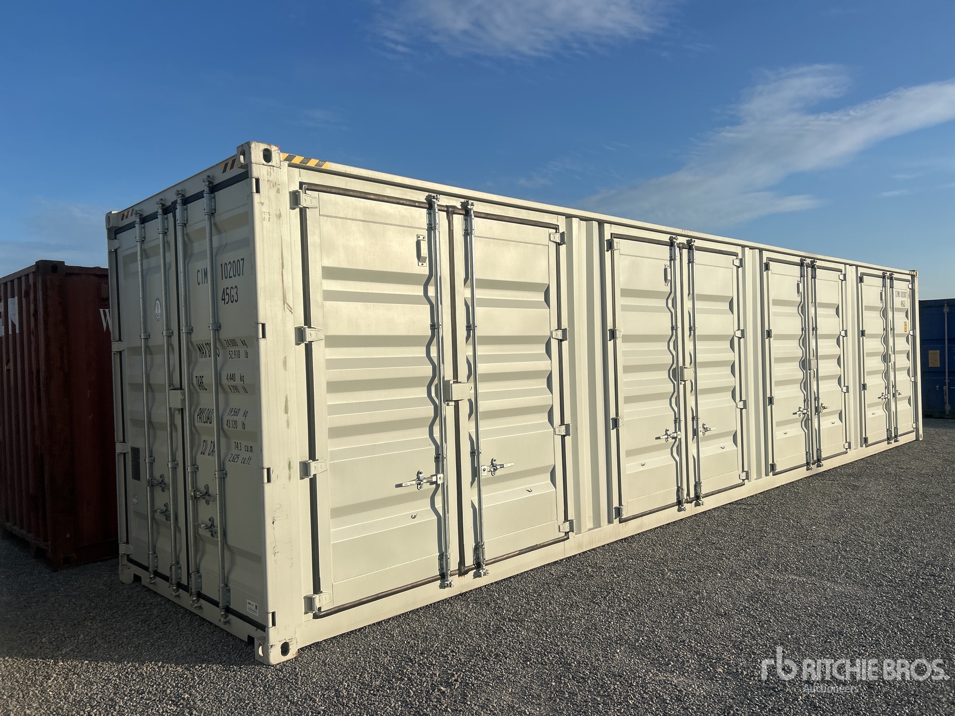 2026 40 ft High Cube Multi-Door Storage Container