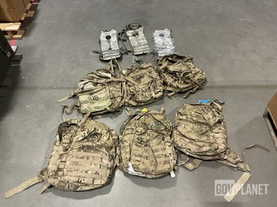 (13) Field Packs, (10) Deployment Bags, (19) Hydration Carriers & Assorted Items