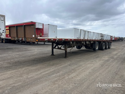 2016 Manac 53 ft Quad/A Flatbed Trailer