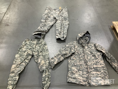 (1) Pair of Extreme Cold Weather Trousers, (3) Parkas & Assorted Items