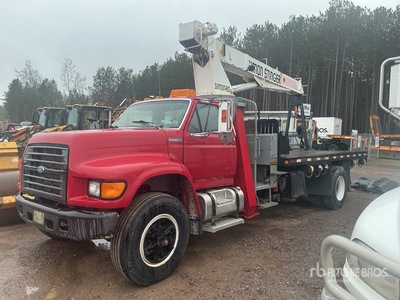 Simon-Ro Tc-2047 20000 lb Straight Boom on 1996 Ford F-800 4x2 Boom Truck