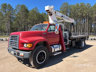 Simon-Ro Tc-2047 20000 lb Straight Boom on 1996 Ford F800 4x2 Boom Truck