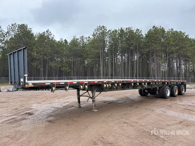2010 Transcraft 53 ft Tri/A Flatbed Trailer