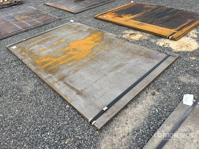 Quantity of (2) Kit Containers 6 ft x 9 ft 10 in (0.5 in Thick) Steel Plates (Unused)