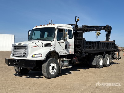 Hiab 144B-3CL 3900 kg Knuckle Boom on 2007 Freightliner M2 112 6x4 Extended Cab Boom Truck
