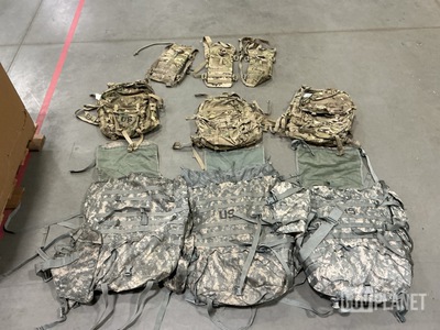 (11) Field Packs, (9) Load Carriers, (8) Assault Packs & Assorted Items